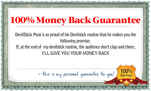 devilstick peats money back guarantee